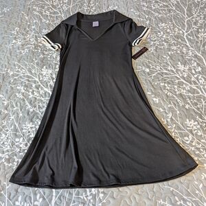 No Boundaries Dark Gray Ribbed Knit Top